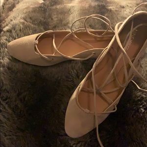 Nine West lace up flats